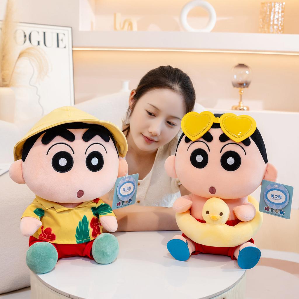 22/30/40cm Summer Funny Crayon Shin-chan Plushies Stuffed Anime Vacation Shin Chan Plush Toy Birthday Gifts Girl Child