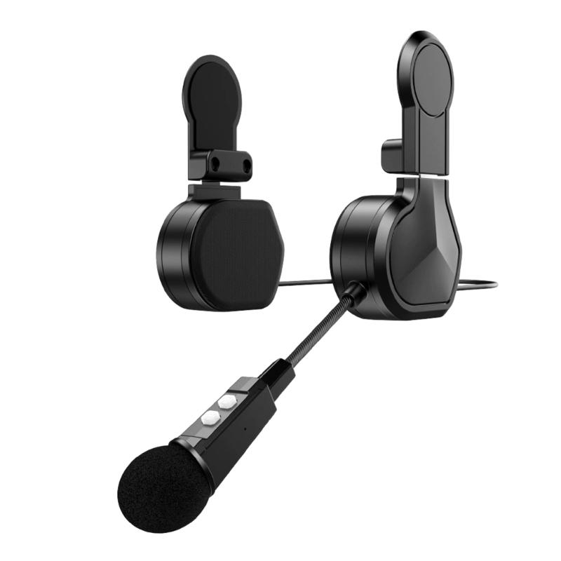 

Motorcycles helmet Headphones Headsets Bluetooth-compatible 5.3 High Fidelitys Audios IPX6 Waterproof for Ridings Comfort 1