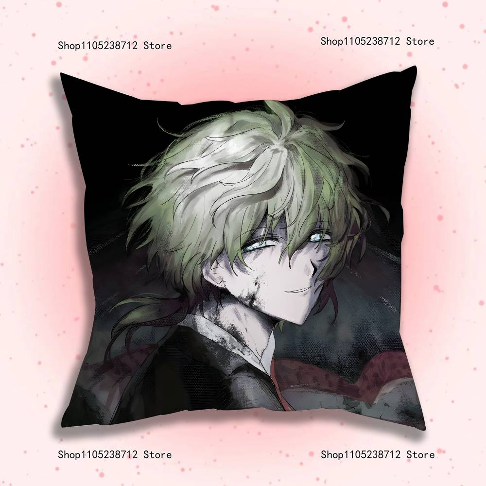 Game Y-Your T-Turn to D-Die Pillow Covers Cartoon Sofa Decorative Home Double-sided Printing Short Plush Cute Cushion Cover