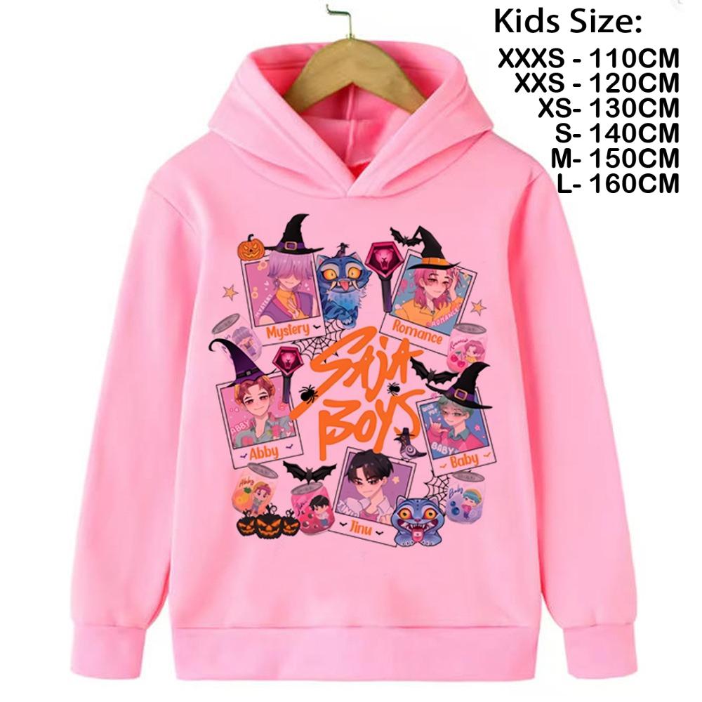 Kpop Demon Hunter Saja Boys Sweatshirt Autumn Winter Sport Hooded Fashion Casual Round Y2K Cosplay Clothing