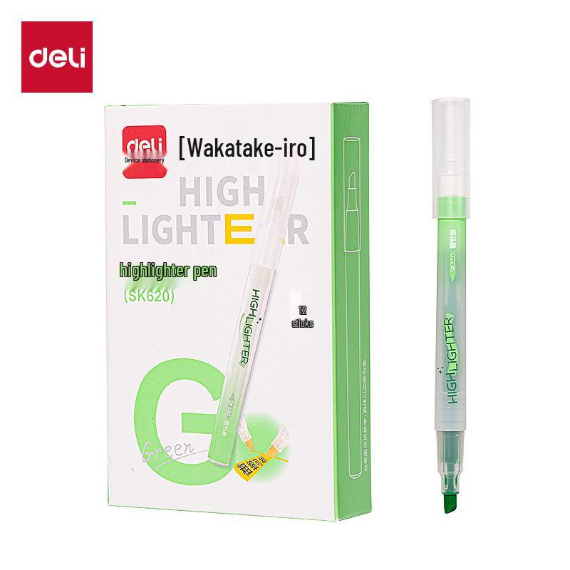 

Deli SK620 Fluorescent Highlighter Set - Colored Thick Markers for Students