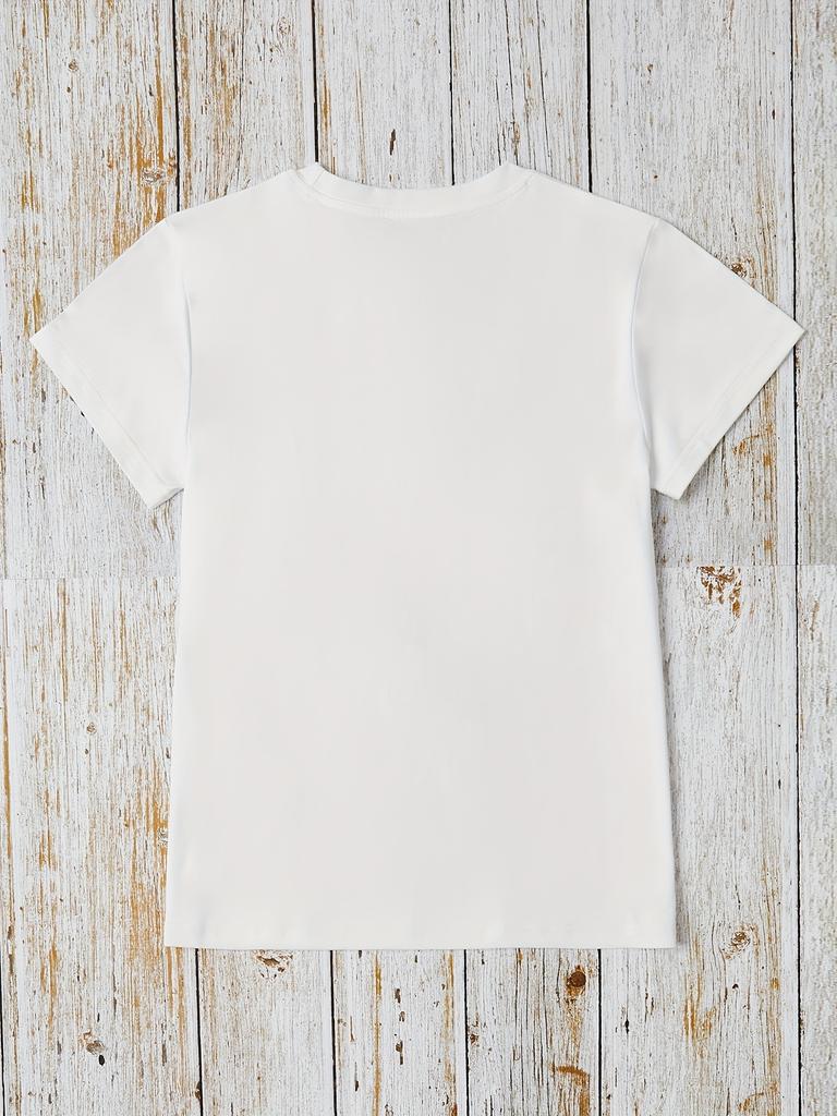 White with Black Line Art Lightweight Summer & Spring Top Machine Washable Dog Tshirt Everyday Apparel Relaxed Fit Shirt