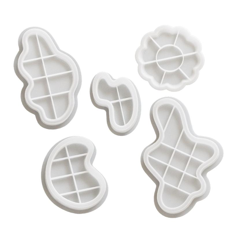 Silikon Epoxid Gießform Tablett Einfache Entformung Silikon Aufbewahrungs-Präsentationstablett Formen Für Kreative Wohnaccessoires