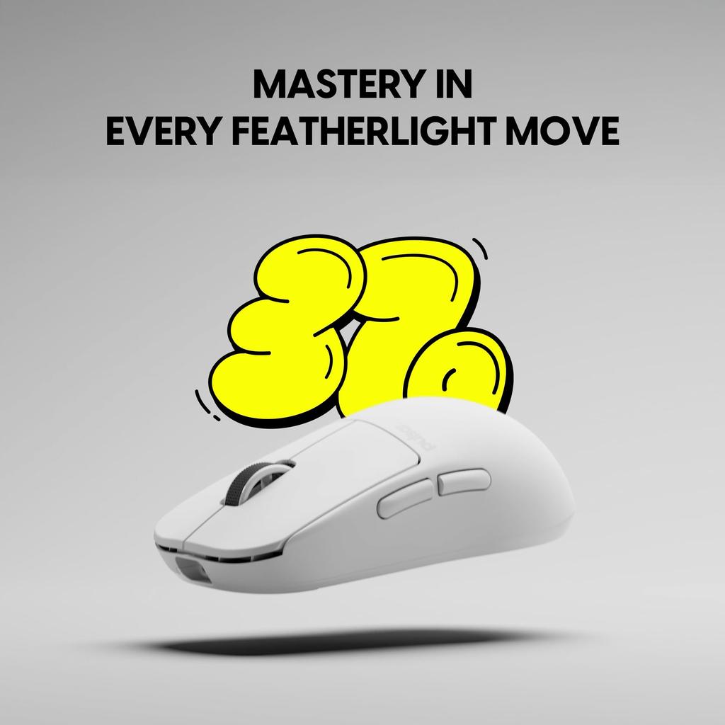 Pulsar Gaming Gears X2H CrazyLight Wireless Gaming 32000 Optical swith Flagship Sensor Mouse, Ultra-Lightweight, 37g, 1ms, DPI, XS-1