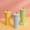 Stainless Reusable Cup Coffee Good Teaware Thermal Mug Thermos for Coffee to Go Drinkware Cup With a Straw Espresso Cups Tea Lid