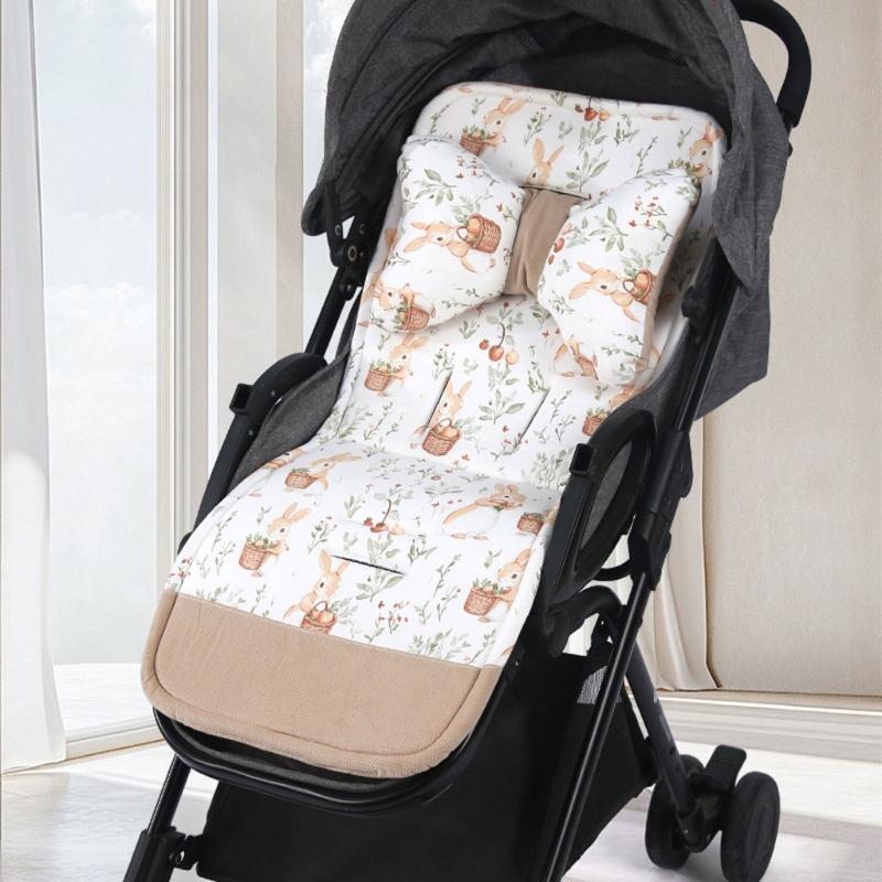 Breathable Pram Seat Pad Mattress Toddlers Newborns Strollers Seat Liner Strollers Pad Baby Pushchair Double Sided Cushion
