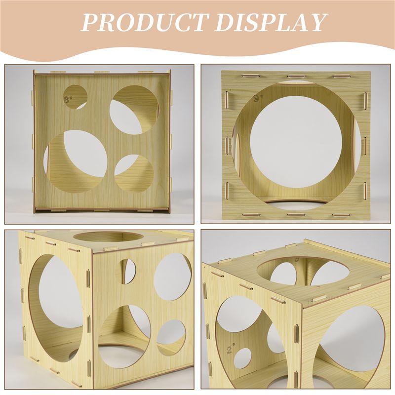 M-Modern-9 Holes Collapsible Balloon Sizer Box Measurement Tool Stable 2-10 Inch For Birthday Wedding Party