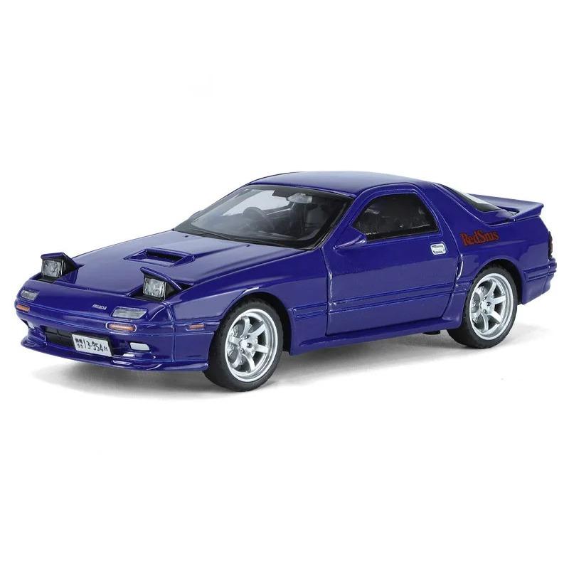 

1/32 Mazda RX-7 литая модель автомобиля из металла спортивные транспортные средства модель высокая имитация звука и света коллекция детская игрушка подарок синий