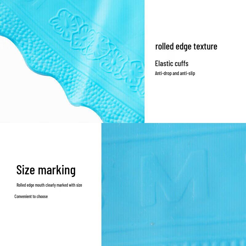 Chahua Durable PVC Household Cleaning Gloves (Small, 3 Pairs)