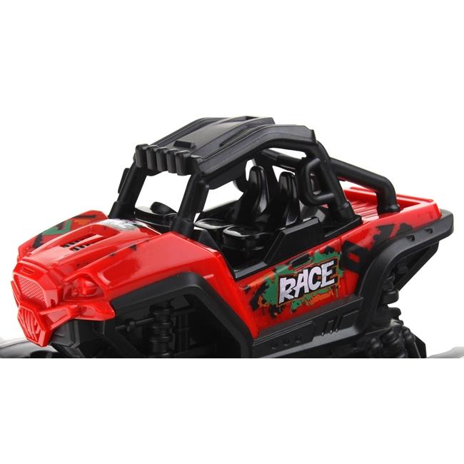 Monster Truck Off-Road Car Jeep Auto Off Road Sound Light Red