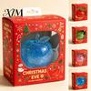 Stress Relief Sensory Toy Fruit Squeeze Toy, Christmas Shaped Soft Slow Rise Fidget Novelty Holiday Gift Box Cute for Adults Kids Anxiety Ball