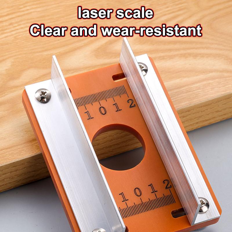 1 Stück Holzfräse Nuten Locator Präzise genutete Basis Nutenmaschine Halterung Handgehaltener Kantenfräser Fräsen Kurvenschneiden