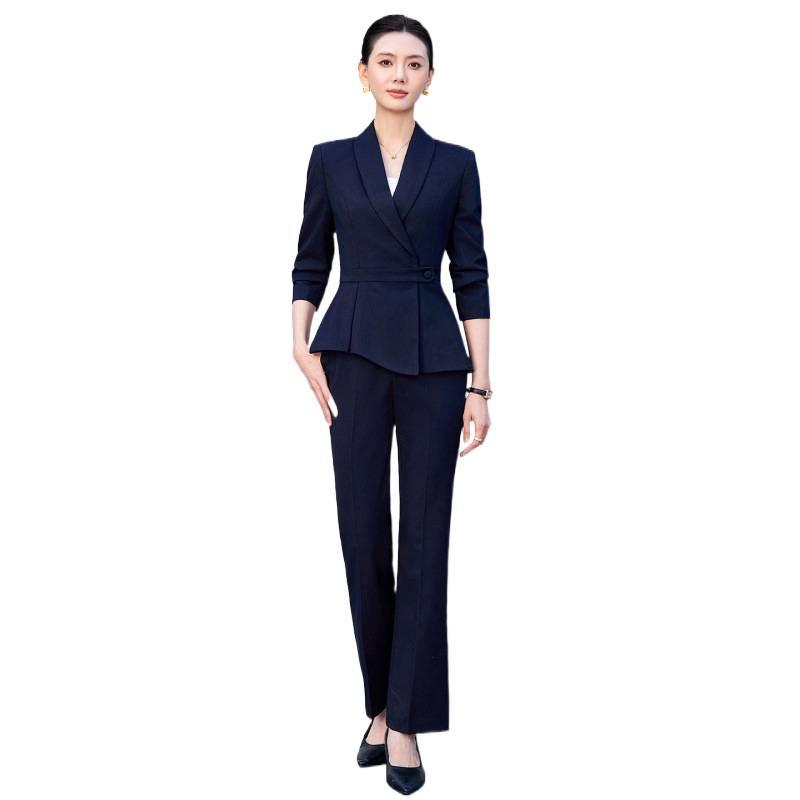 Women's Professional Suit Set - Spring/Autumn Beauty Salon & Hotel Manager Workwear