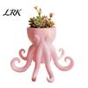 Octopus Shaped Flowerpot 3D Printed Vase, Flowerpot, Creative Planter Pot, Garden Decoration Funny Animal Statue for Indoor Outdoor Plants Decorations