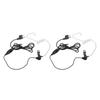 2Pcs 2 Way Radio Acoustic Tube Security Headset Earpiece with VOX and 2pin Plug for Midelan