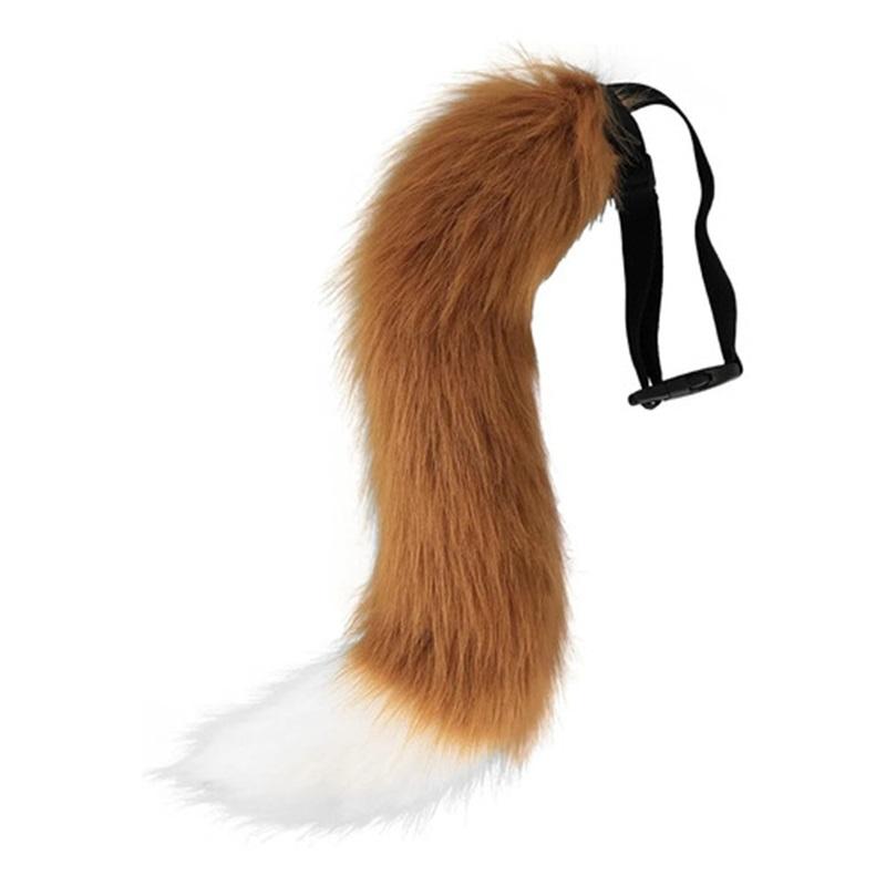 Faux Fur Fox Tail For Cosplay, Halloween And Adult Costume