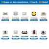 250Pcs 10 Types Tactile Push Button Switches Car Keys Remote Control Keys Button Touch Microswitch Easy To Use
