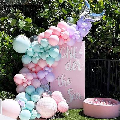149PCS Mermaid Balloon Suit Happy Mermaid Birthday Party Balon Under The Sea Animal Party Baloon Summer Beach Ballon Kids