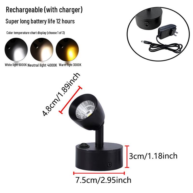 Wireless Jewelry Display Spotlight with Battery