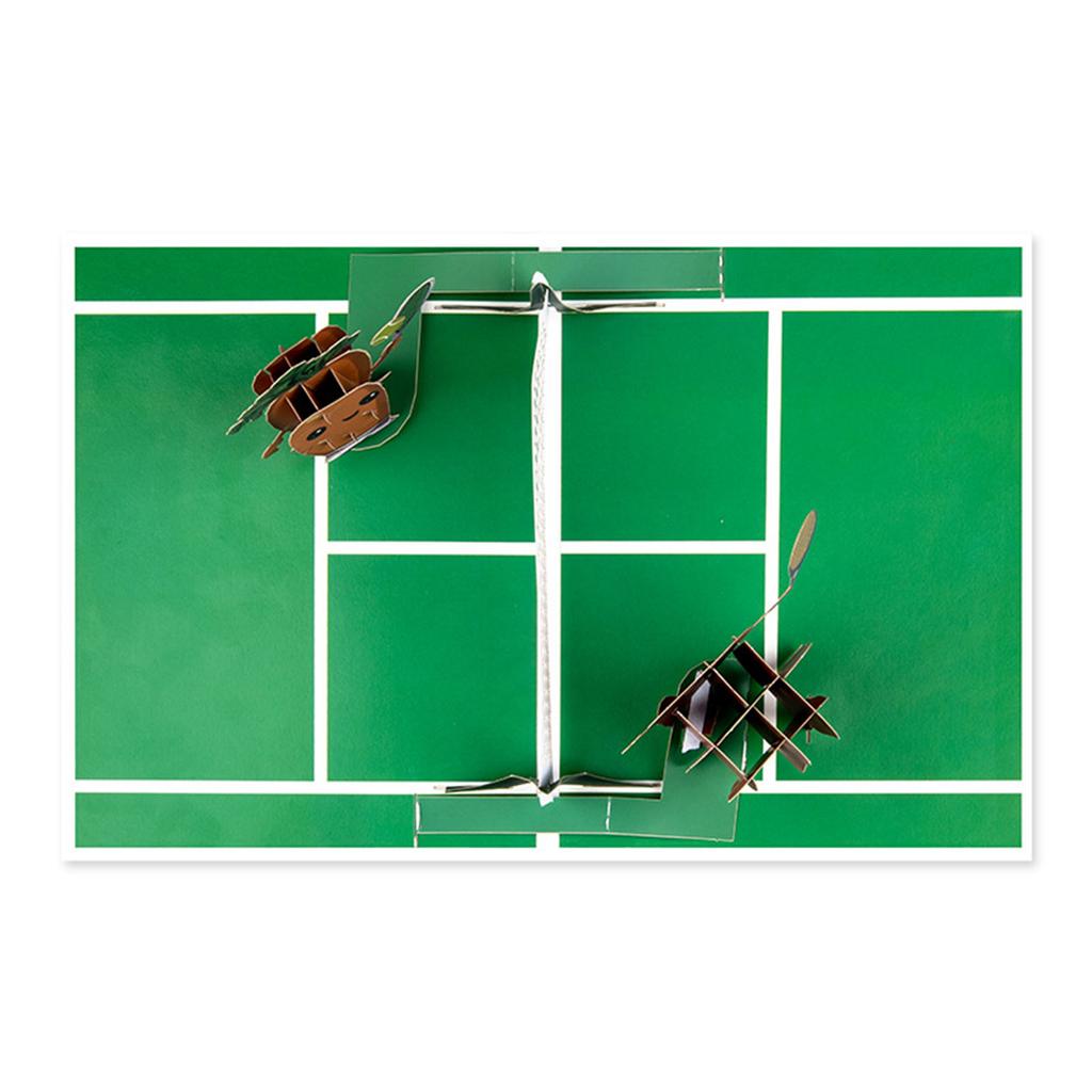 Elegant 3D Popup Tennis Theme Card for Birthdays Handmade Greeting Card with Envelope Gift for Dad Grandad Husband