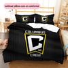 Columbus Crew  Pattern Bedding Quilt Set  Home Decoration  Gift (1 * Duvet Cover + 2 * Pillowcase  Without Core)