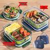 AVADEN Disposable Glass Lunch Box Set