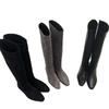 Inner height increase~ autumn and winter new boots pointed suede knight boots straight Martin boots women's boots