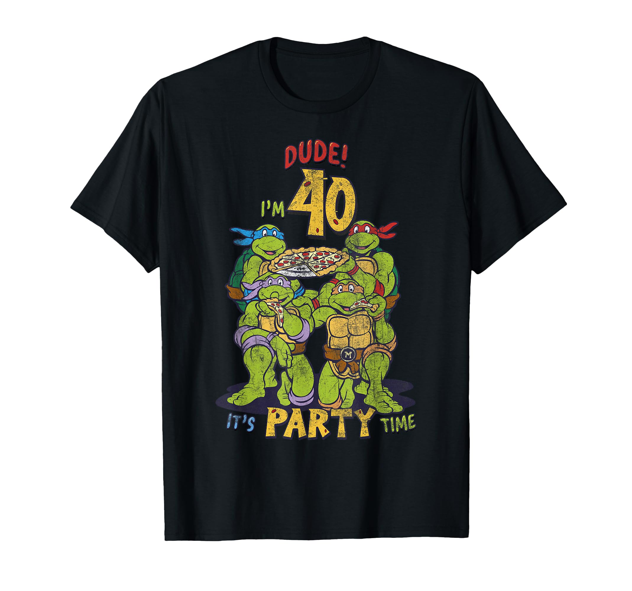 

Teenage Mutant Ninja Turtles 40th Birthday Pizza Party T-Shirt