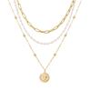 Collana Trendy con Ciondolo a Cuore per Donna - Catena Minimalista per la Clavicola con Chiusura OT per uno Stile alla Moda