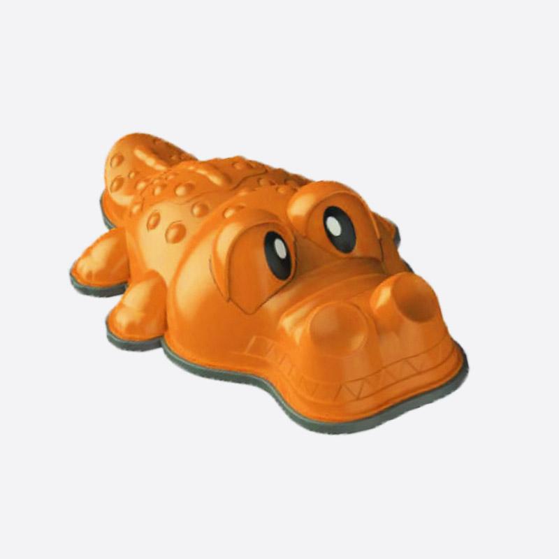 sensory path river stones Crocodile - orange