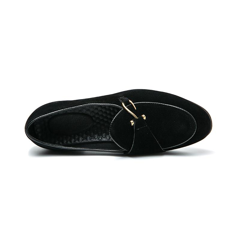 Men’s Loafers Dress Shoes Brown Suede Shoes Men Black Retro Formal Shoes Tuxedo Wedding Blazers Saddle Shoes Over Sized