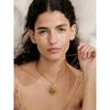 Yhpup Hot Style 18K Gold Color PVD Sun Face Pendant Necklace Waterproof Stainless Steel Arrivals Popular Jewelry Wholesale
