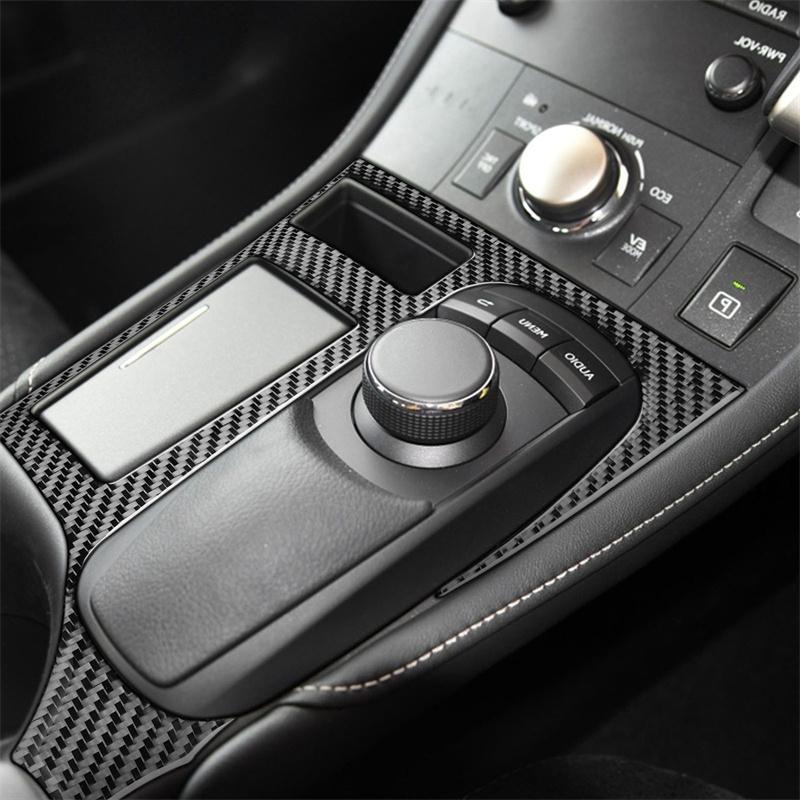 Set complet de autocolante auto din fibră de carbon pentru 11-17 Lexus CT Consolă centrală interioară Priză aer pentru bord Reglarea farurilor acoperiș