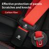 BFPQY1 2Sets Leather Car Logo Seat Belt Buckle Protector Cover Only For Front Seat Belt For VW Scirocco Jetta Beetle Golf Passat Polo