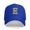 Gold Letter E  Sun Baseball Cap Summer Unisex Adult  Design Hip Hop Hats Dropshipping y2k Retro Hunting Camping Baseball Caps