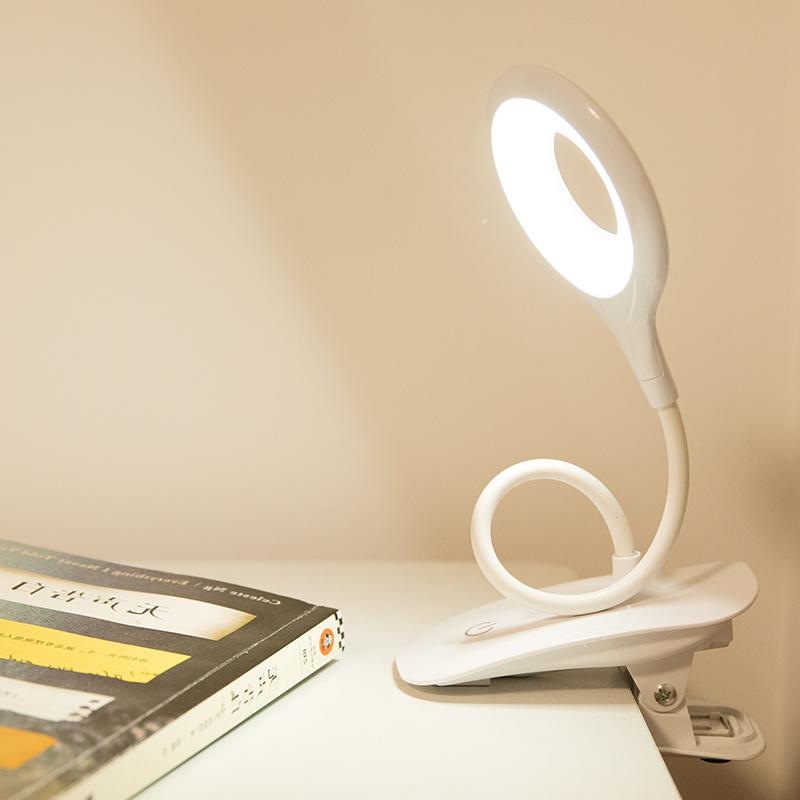 FASHION LED Desk Lamp Clip On Type USB Charging With Built In Lithium Battery Touch Dimming Student Learning Reading Table Lamp