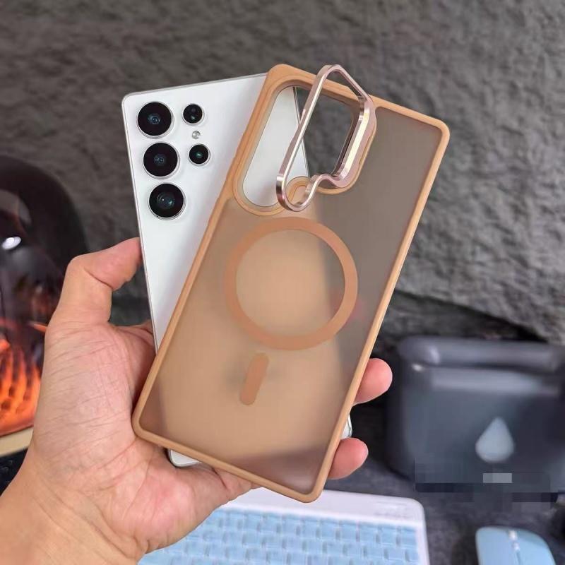 Translucent Matte Armor Case For Samsung Galaxy S26 S25 S24 S23 Ultra Plus FE A16 A26 A36 A56 A17 Magnetic Wireless Charge Cover