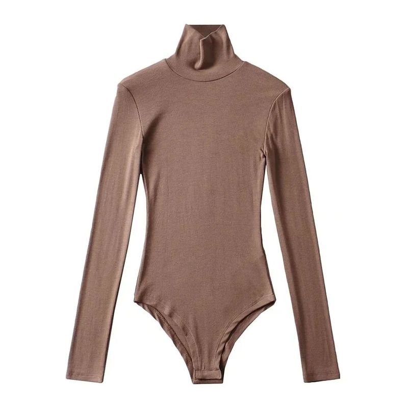 

Однотонный комбинезон-треугольник с высоким воротом, однотонный комбинезон-треугольник с высоким воротом Dark Khaki L(L)