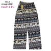 39 Designs Elephant Pants Loose Leg Adjustable Elastic Waistband StrapUnisex Women Men Print Thailand Casual Streetwear Boho Bohemian Retro Vintage