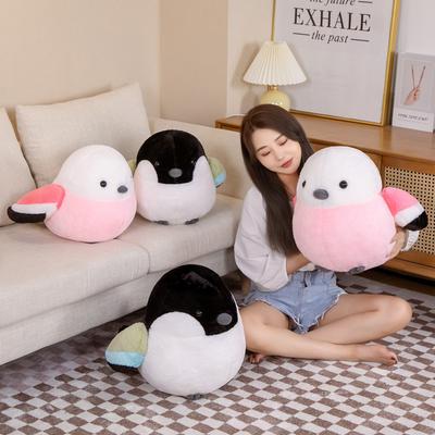 Cute Chirpy Bird Doll Plush Toy Sparrow Doll Kindergarten Baby Sleeping Soothing Pillow Rag Doll
