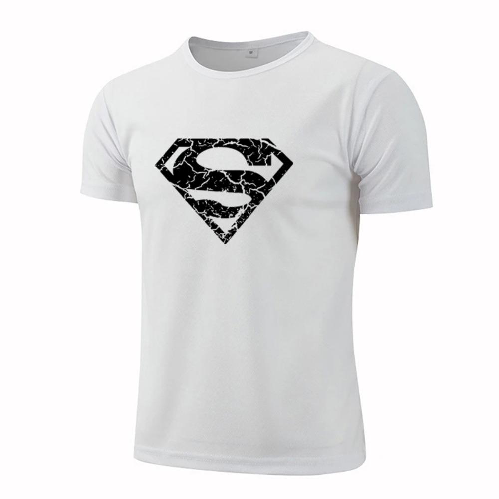 

Мужская спортивная футболка для бега с коротким рукавом, быстросохнущая, дышащая, летняя, модная, с круглым вырезом, свободная и удобная футболка XXXXXL белый