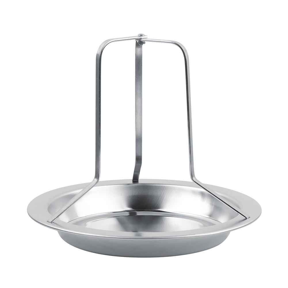 Chicken Roaster Rack Stainless Steel Beer Can Chicken Holder Vertical Roaster Rack Roasting Pan for Grill Oven BBQ