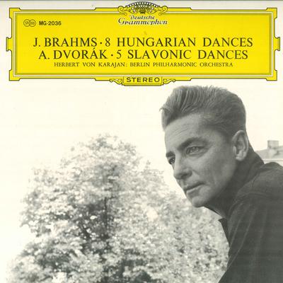 Schallplatte HERBERT VON KARAJAN, BERLINER PHILH - J. Brahms 8 Ungarische Tänze, A.dvo MG2036 DEUTSCHE GRAMMO Japan Obi Klassik