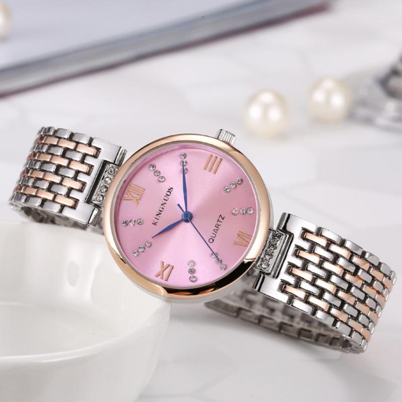 KINGNUOS Ceas cu diamante de înaltă calitate pentru damă