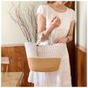 Large Capacity Portable Vegetable Basket New Versatile Spring and Summer Woven Straw Bag Seaside Vacation Beach Bag