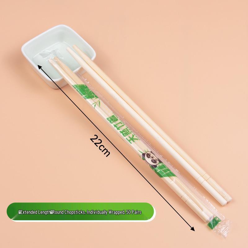 Eco-Friendly Carbonized Bamboo Chopsticks - Hygienic, Disposable & Individually Wrapped for Household and Commercial Use. Portable and Sustainable.