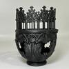 Gotische Decoratieve Kandelaar 3D Geprint Vintage Middeleeuwse Zuilkaarsenstandaard voor Tafel Haard Decoratie
