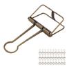 30Pcs Wire   Clips 2 Inch Hollow Out Strong Clamping Multi Purpose Small   Clips for Notes Tickets Papers