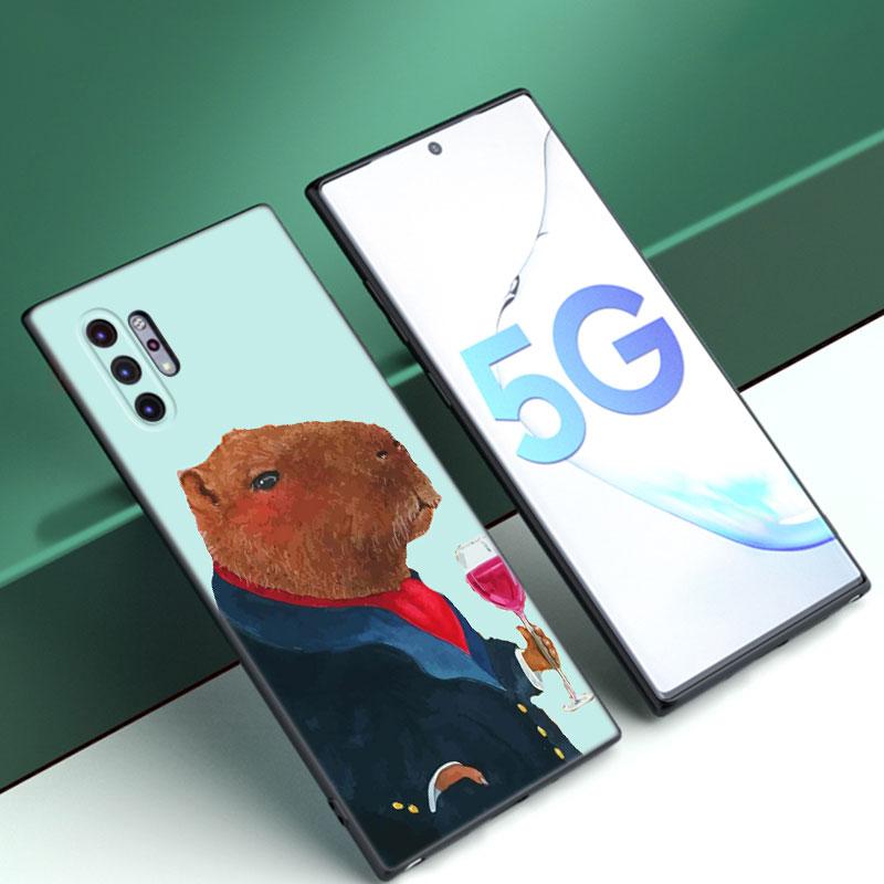 Cute Cartoon Capybara Phone Case For Samsung M30 M31 S Note 10 20 M04 M13 M32 M14 M23 M33 M34 M42 M52 M53 M54 5G M11 M12 M21 M22