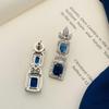 Silver Plated Diamond Round Necklace Set Diamond Necklace Set for Women